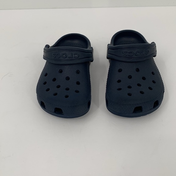 CROCs Classic clog shoe navy marine blue child boys infant baby 7 - Picture 3 of 8